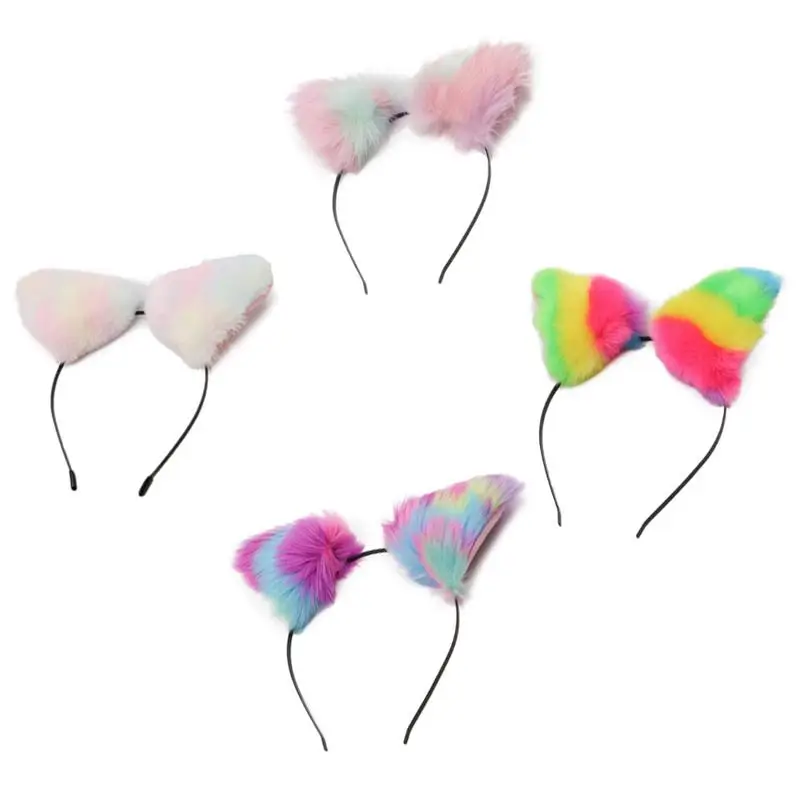 Colorful Women Girls Fashion Fox Plush Cat Ears Headbands Cute Hairband Dance Party Boutique Headwear Hair Accessories
Colorful Women Girls Fashion Fox Plush Cat Ears Headbands Cute Hairband Dance Party Boutique Headwear Hair Accessories