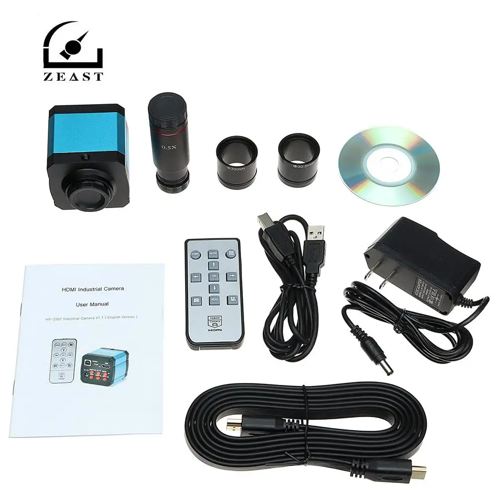 ZEAST 16MP 1080P 60FPS USB C-mount Digital Industry Video Microscope Camera with HDMI Cable
ZEAST 16MP 1080P 60FPS USB C-mount Digital Industry Video Microscope Camera with HDMI Cable