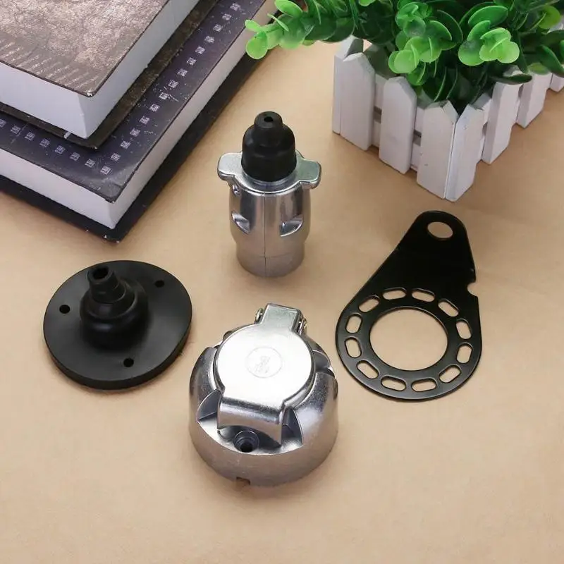 7 Way RV Boat Truck Trailer Metal Plug Connector Adapter with Socket Kit for American Standard Car Accessory High Quality
7 Way RV Boat Truck Trailer Metal Plug Connector Adapter with Socket Kit for American Standard Car Accessory High Quality
