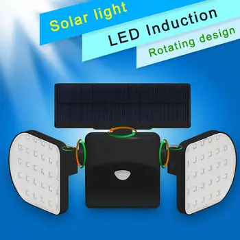 56 LED Double-Headed Rotating Solar Courtyard Lamp Outdoor Human Sensing Landscape Courtyard Waterproof Double-Headed Wall Lamp
56 LED Double-Headed Rotating Solar Courtyard Lamp Outdoor Human Sensing Landscape Courtyard Waterproof Double-Headed Wall Lamp