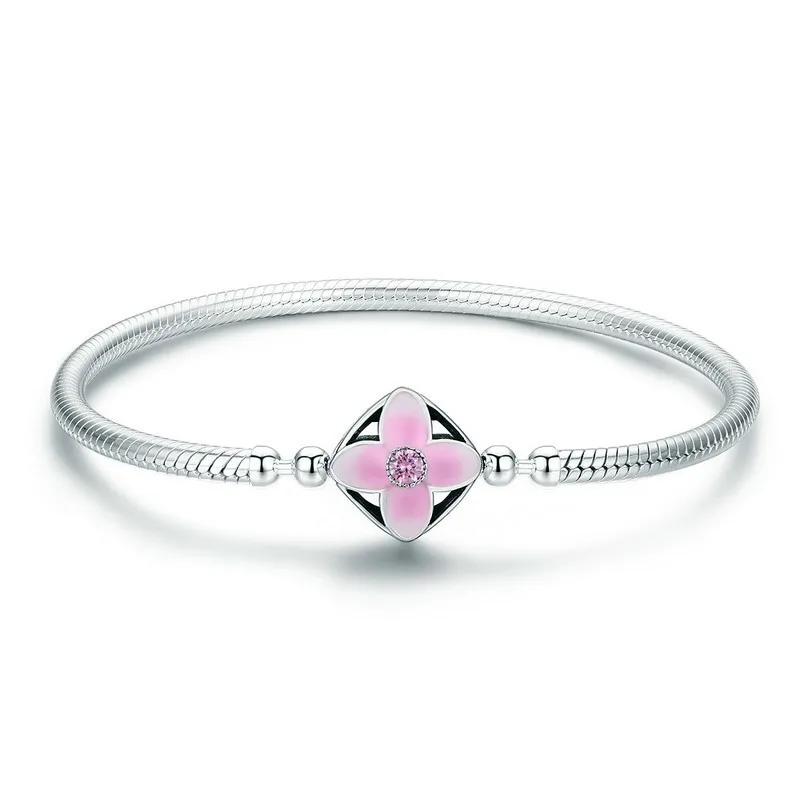 Authentic 925 Sterling Silver Spring Cherry Flower Square Clasp Snake Chain Bracelet Sterling Silver Jewelry S925 Scb065 BAMOER
Authentic 925 Sterling Silver Spring Cherry Flower Square Clasp Snake Chain Bracelet Sterling Silver Jewelry S925 Scb065 BAMOER