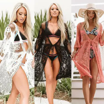 Women Sexy Bikini Cover Up Swimsuit Swimwear Beach Shirt Dress Bathing Suit lace Chiffon Elegant Solid Beach Bathing Suit tunic
Women Sexy Bikini Cover Up Swimsuit Swimwear Beach Shirt Dress Bathing Suit lace Chiffon Elegant Solid Beach Bathing Suit tunic