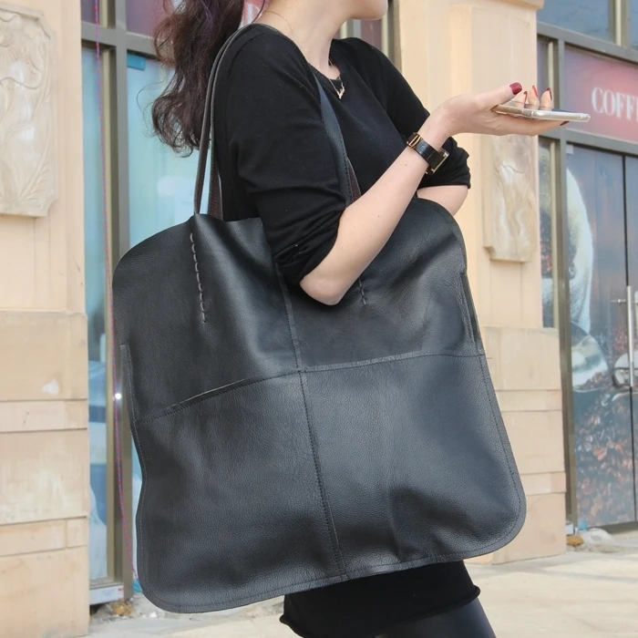 Women's Genuine Leather Casual Luxury Designer Shoulder Bag Large Capacity Cowhide Tote Handbag High Quality Black Shopping Bag
Women's Genuine Leather Casual Luxury Designer Shoulder Bag Large Capacity Cowhide Tote Handbag High Quality Black Shopping Bag
