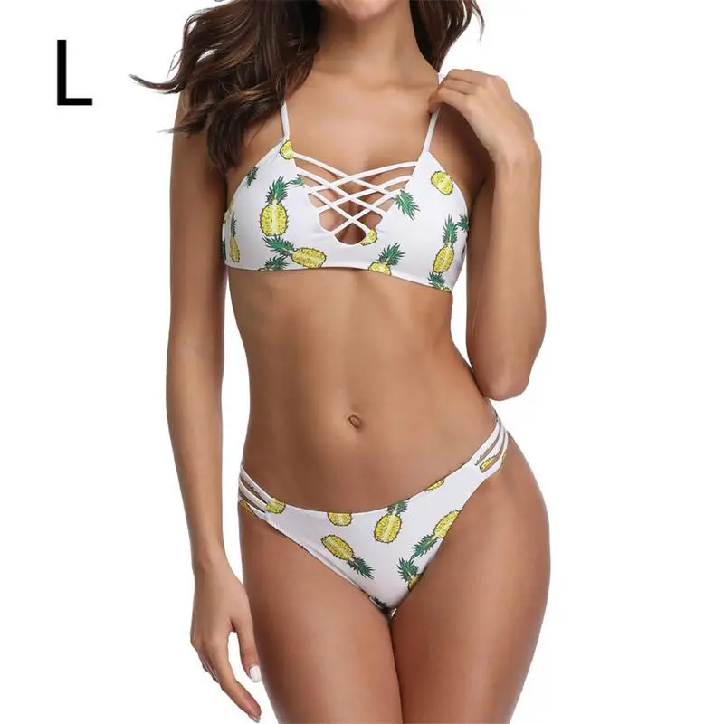 Women's Sexy Bikini Split Suit Sets Female Pineapple Print Hollow With Light Chest Pad Skin-friendly Comfortable Sports Suit Set
Women's Sexy Bikini Split Suit Sets Female Pineapple Print Hollow With Light Chest Pad Skin-friendly Comfortable Sports Suit Set