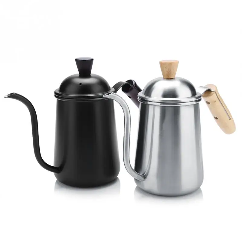 650ml Stainless Steel Goose Neck Coffee Drip Kettle Water Heating Tea Pot Milk Frothing Jug Espresso Pot Cafe Cooking Tool Tool
650ml Stainless Steel Goose Neck Coffee Drip Kettle Water Heating Tea Pot Milk Frothing Jug Espresso Pot Cafe Cooking Tool Tool