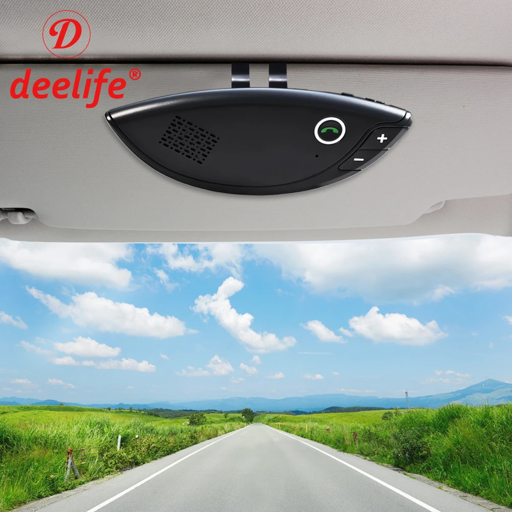Deelife Handsfree Car Bluetooth Kit Auto Hands Free Speaker Carkit Sun Visor Clip for Mobile Phone Wireless Speakerphone
Deelife Handsfree Car Bluetooth Kit Auto Hands Free Speaker Carkit Sun Visor Clip for Mobile Phone Wireless Speakerphone