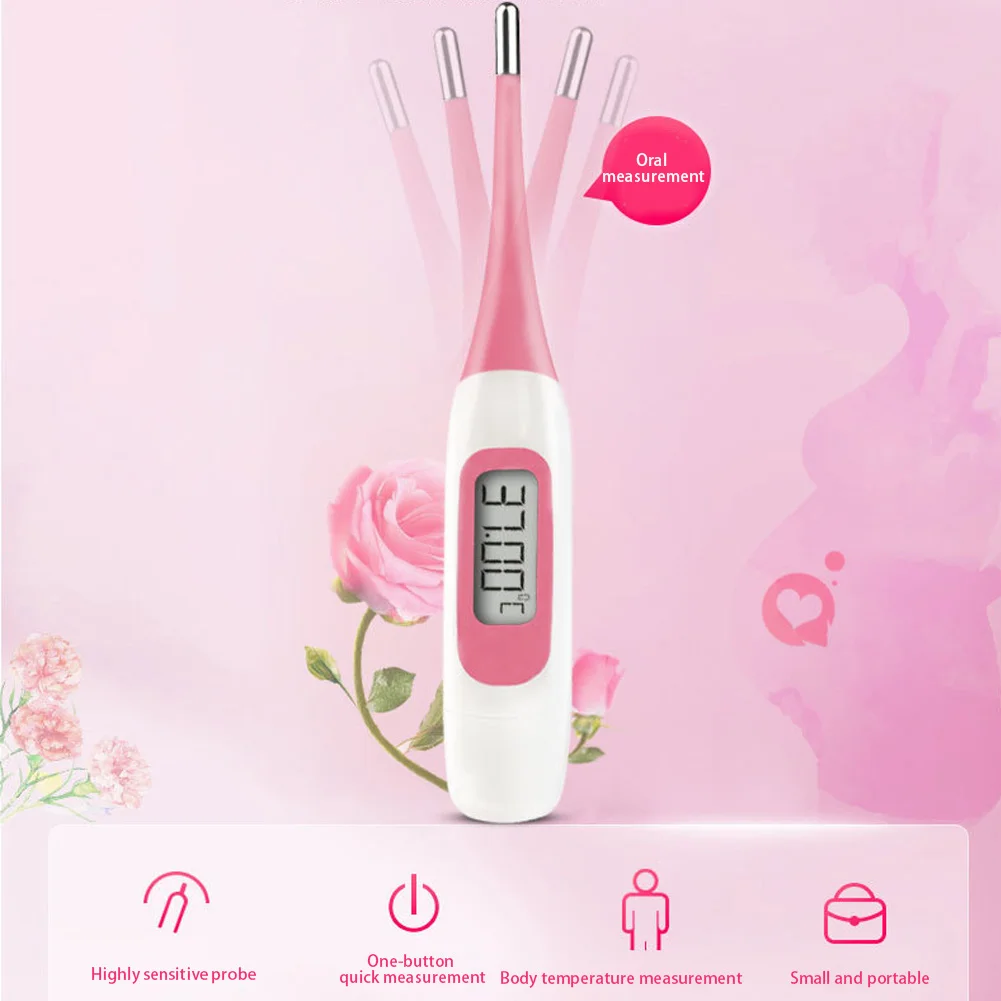 Women Probe Oral Adults Measuring Soft Head Underarm Digital Body Ovulation Test Basal Thermometer for Pregnant
Women Probe Oral Adults Measuring Soft Head Underarm Digital Body Ovulation Test Basal Thermometer for Pregnant