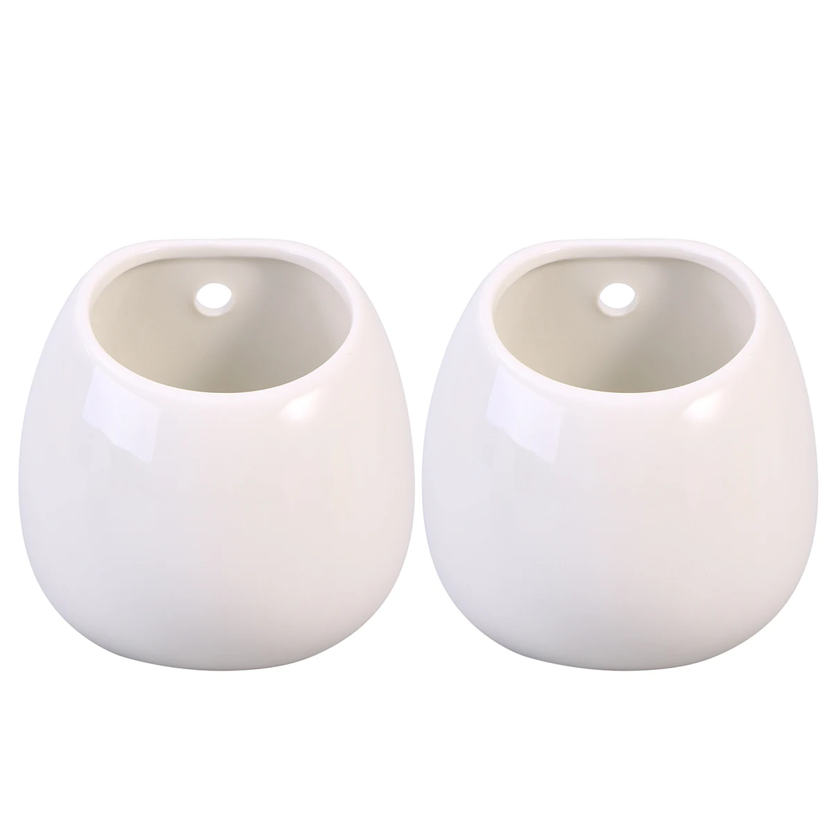 2pcs Whiteware Ceramic Hanging Planter Outdoor Round Pots Wall Plant Containers Flower Pot Vase without Hole
2pcs Whiteware Ceramic Hanging Planter Outdoor Round Pots Wall Plant Containers Flower Pot Vase without Hole