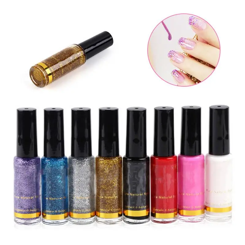 8-color Nail Polish Pull Pen 3D Glitter Sequin Pen Nail Polish Painting The Brush Head Is Fine And Easy To Use Makeup Tools
8-color Nail Polish Pull Pen 3D Glitter Sequin Pen Nail Polish Painting The Brush Head Is Fine And Easy To Use Makeup Tools