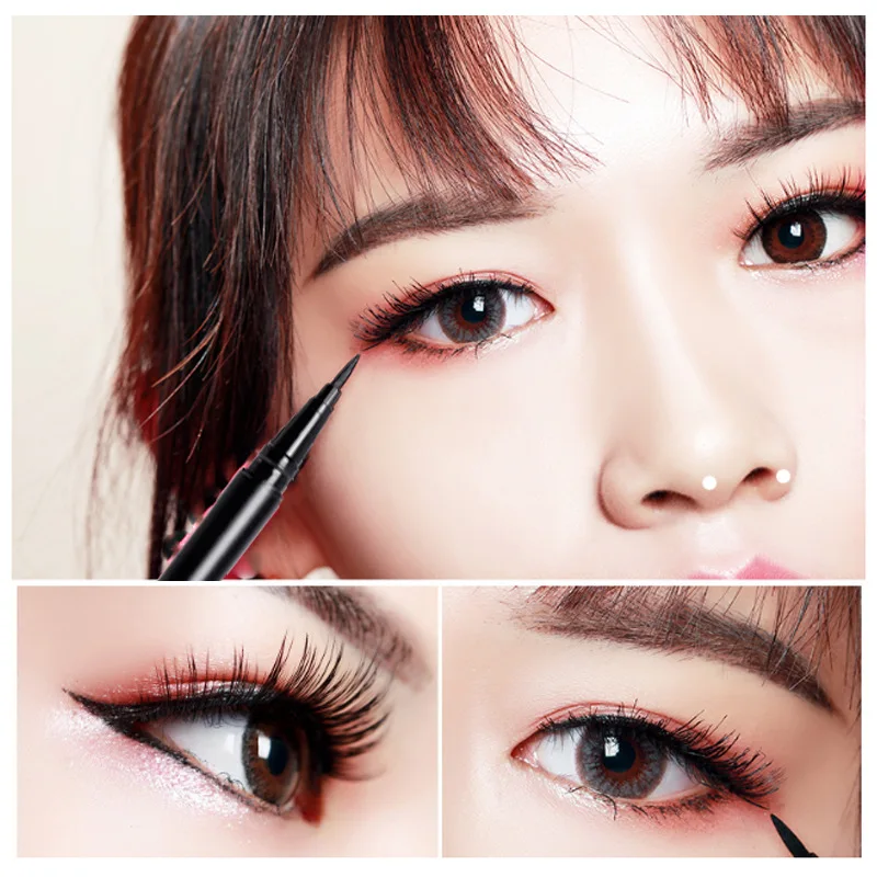Black Liquid Eyeliner Pen Waterproof Makeup Cosmetic Long-lasting Quick Dry Natural Eye Liner Pencil |