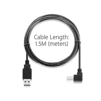 10pcs/lot Cablecc Down Angled 90 Degree USB 2.0 A Male to B Male Printer Scanner HDD Cable 1.5M
10pcs/lot Cablecc Down Angled 90 Degree USB 2.0 A Male to B Male Printer Scanner HDD Cable 1.5M