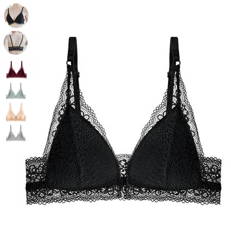 Sexy Lace Bras For Women Seamless Lingerie Wirefree Bra Push Up Bralette Triangle Cup Comfortable Solid Brassiere Underwear #D
Sexy Lace Bras For Women Seamless Lingerie Wirefree Bra Push Up Bralette Triangle Cup Comfortable Solid Brassiere Underwear #D
