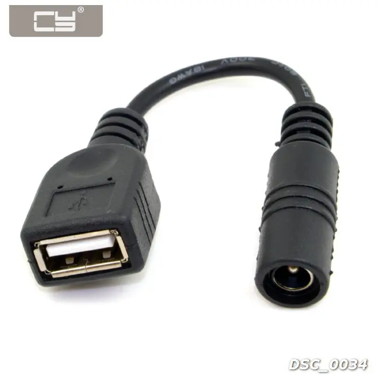 CYDZ 5V USB Female to DC Power Jack 5.5 2.1mm Charge Cable for Cell Phone & Tablet
CYDZ 5V USB Female to DC Power Jack 5.5 2.1mm Charge Cable for Cell Phone & Tablet