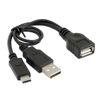 CYSM USB-C USB 3.1 Type C Male Connector to A Female OTG Data Cable with Extral Power
CYSM USB-C USB 3.1 Type C Male Connector to A Female OTG Data Cable with Extral Power