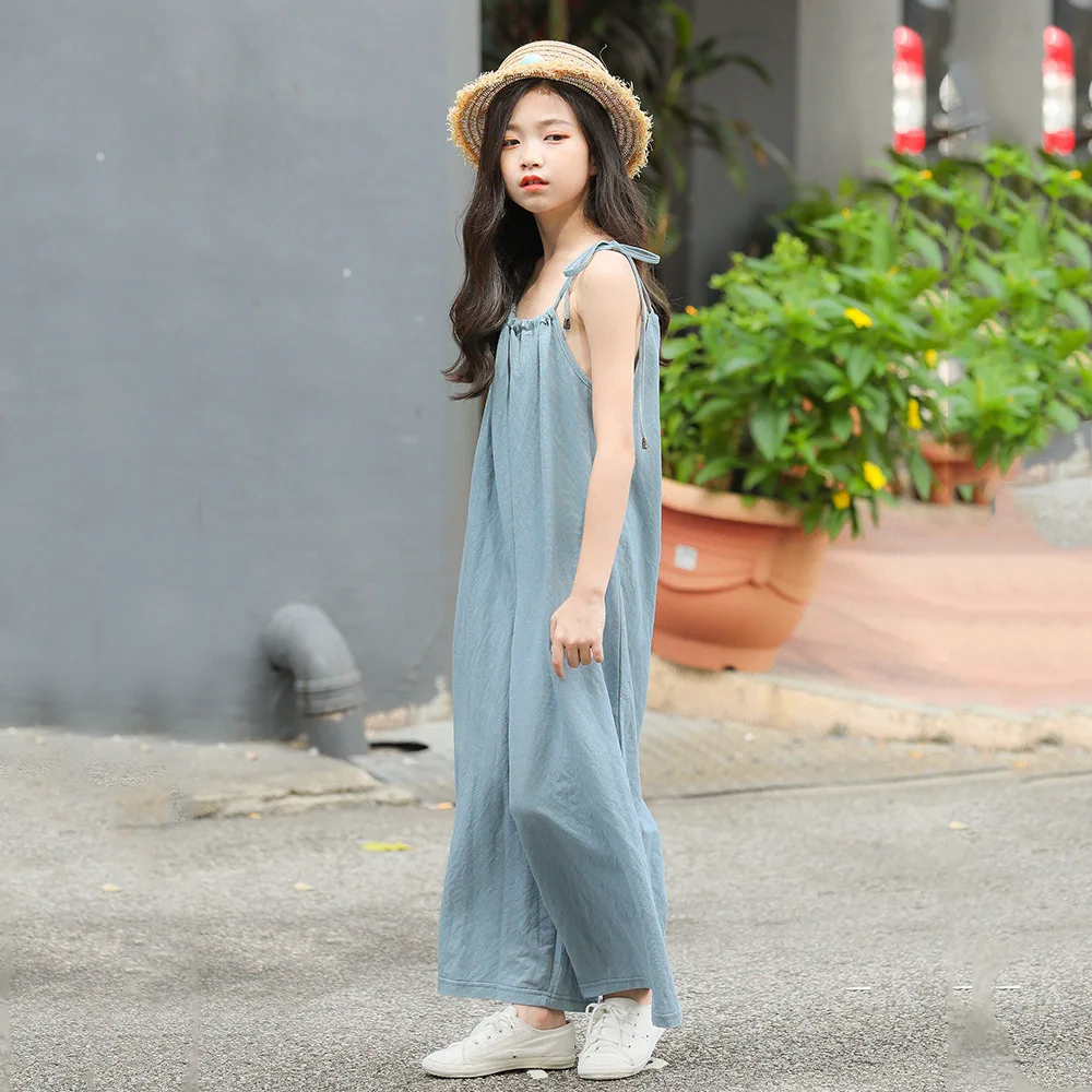2021 summer girls sleevless jumpsuit rompers for 6 - 16 yrs teenage overalls pants baby girls back to school children clothing
2021 summer girls sleevless jumpsuit rompers for 6 - 16 yrs teenage overalls pants baby girls back to school children clothing