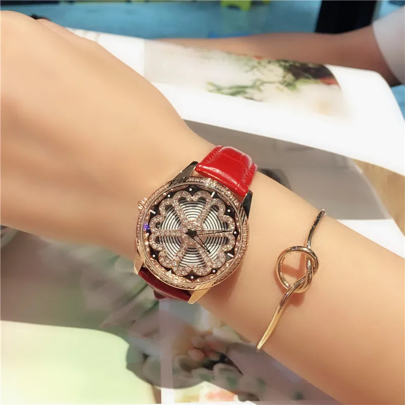 2019 New Designs Rotating Quartz Watch Waterproof Fashion Hollow Flower Zircon Rope Strap Watch for Women Jewelry
2019 New Designs Rotating Quartz Watch Waterproof Fashion Hollow Flower Zircon Rope Strap Watch for Women Jewelry