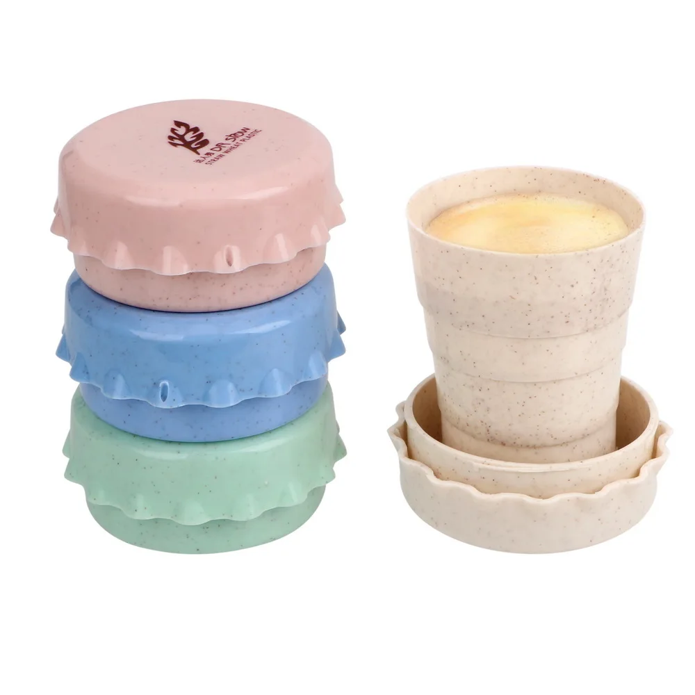 Folding Cup Environmentally Wheat Material Portable Kitchen Accessories Outdoor Travel Cup Gadgets Drinkware Tumblers
Folding Cup Environmentally Wheat Material Portable Kitchen Accessories Outdoor Travel Cup Gadgets Drinkware Tumblers