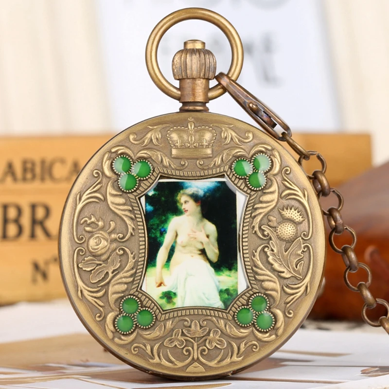 Souvenir Gifts Elegant Beauty Arts Image Retro Mechanical Pocket Watch Tourbillon Hand Winding Luxury Pure Copper Chain Watches
Souvenir Gifts Elegant Beauty Arts Image Retro Mechanical Pocket Watch Tourbillon Hand Winding Luxury Pure Copper Chain Watches