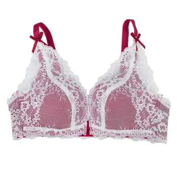 Paerlan Push Up Thin Lace Bra Floral Front Closure Seamless Wire Free Small Breast White 1/2 Cup Women Underwear
Paerlan Push Up Thin Lace Bra Floral Front Closure Seamless Wire Free Small Breast White 1/2 Cup Women Underwear