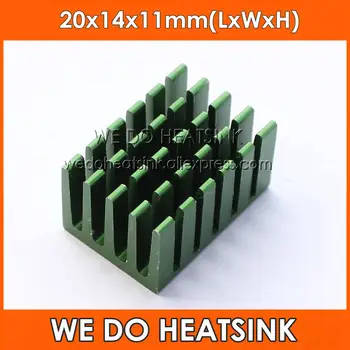 20pcs 20x14x11mm Aluminum Graphic Card Heatsink Green Anodize Radiator For IC, Chip,Asics
20pcs 20x14x11mm Aluminum Graphic Card Heatsink Green Anodize Radiator For IC, Chip,Asics