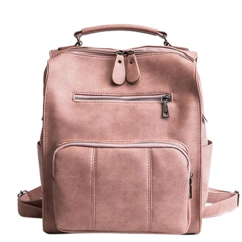 Women Leather Backpack Female Teenage Girls School Backpacks Vintage Large Multifunction Mochila Solid Shoulder Bag
Women Leather Backpack Female Teenage Girls School Backpacks Vintage Large Multifunction Mochila Solid Shoulder Bag