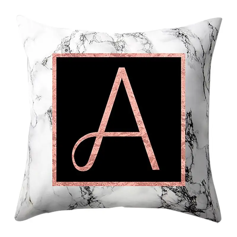 pillow covers decorative Marbled Carving Rose Gold 26 Letter Polyester Peach Skin Pillowcase 45*45cm Hot Selling Free Shipp #O
pillow covers decorative Marbled Carving Rose Gold 26 Letter Polyester Peach Skin Pillowcase 45*45cm Hot Selling Free Shipp #O