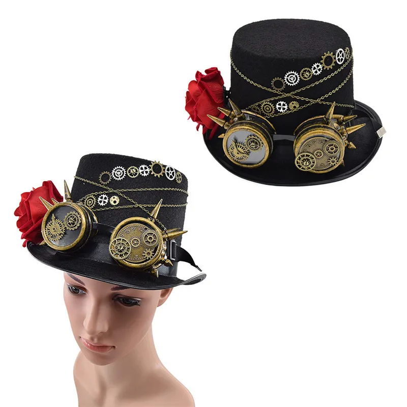 Vintage Steampunk Hat Floral Women Men Party Fedoras Caps Fashion Trendy Unisex Apparel Accessories Headwear
Vintage Steampunk Hat Floral Women Men Party Fedoras Caps Fashion Trendy Unisex Apparel Accessories Headwear