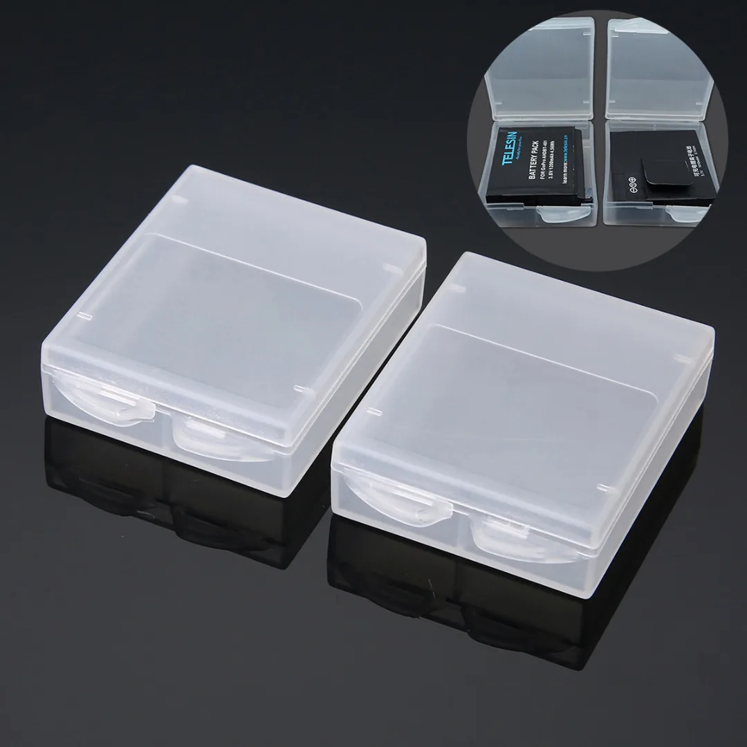 2Pcs/set Plastic Clear Battery Case Cover Portable Batteries Container Storage Box For GoPro4 Xiaomi Yi Camera
2Pcs/set Plastic Clear Battery Case Cover Portable Batteries Container Storage Box For GoPro4 Xiaomi Yi Camera