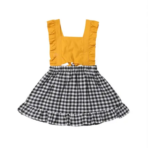 Toddler Baby Girls Fashion Dress Ruffles Flying Sleeve High Waist Cute Plaid Mini Dress Summer Cotton Dress
Toddler Baby Girls Fashion Dress Ruffles Flying Sleeve High Waist Cute Plaid Mini Dress Summer Cotton Dress