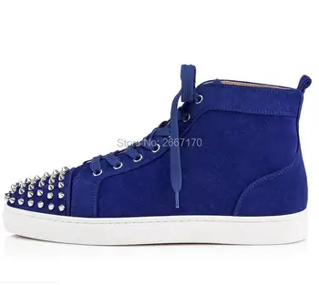 Homme Chaussures Mens Blue Sneakes Rivet Toe Flats Suede Leather High Top Sneakers Lace up Casual Shoes Dress Shoes Men Big 46
Homme Chaussures Mens Blue Sneakes Rivet Toe Flats Suede Leather High Top Sneakers Lace up Casual Shoes Dress Shoes Men Big 46