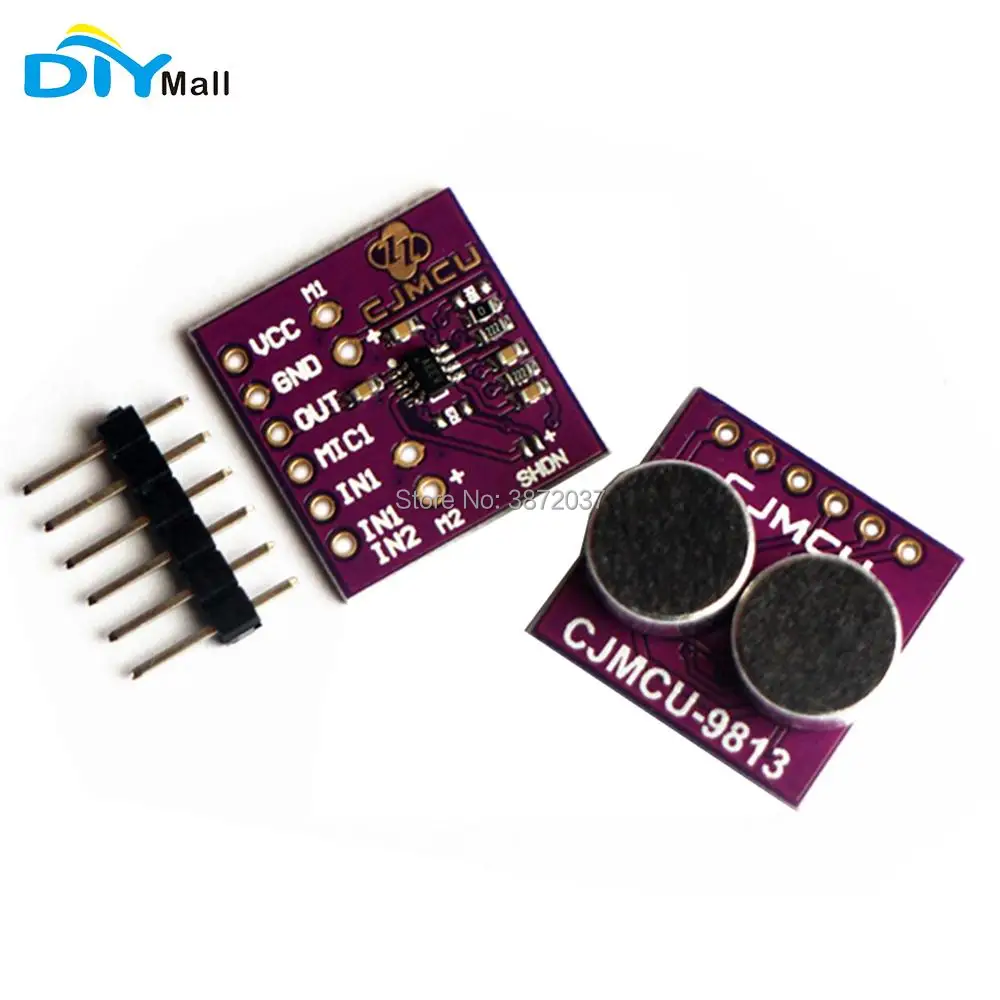 DIYmall Fixed Gain Integrated Bias Microphone Amplifier Module CJMCU-9813 MAX9813H
DIYmall Fixed Gain Integrated Bias Microphone Amplifier Module CJMCU-9813 MAX9813H