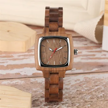 Luxury Wooden Bangle Watch for Women Quartz Pure Coffee Brown Full Wood Lady Wrist Watch reloj femenino New Arrival 2019
Luxury Wooden Bangle Watch for Women Quartz Pure Coffee Brown Full Wood Lady Wrist Watch reloj femenino New Arrival 2019