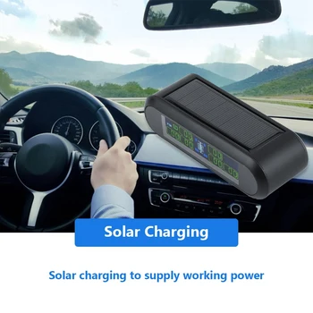 Wireless Solar TPMS Tire Pressure Monitoring System LCD Monitor Alarm with 6 Internal Sensors Hot
Wireless Solar TPMS Tire Pressure Monitoring System LCD Monitor Alarm with 6 Internal Sensors Hot