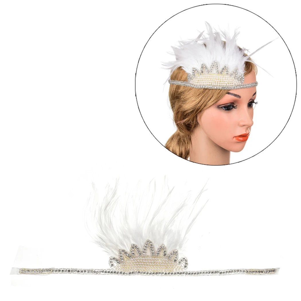 Thanksgiving Carnival Day Rhinestone Feather Party Hats Headband Flapper Headband Hair Band for Thanksgiving Party Headdress
Thanksgiving Carnival Day Rhinestone Feather Party Hats Headband Flapper Headband Hair Band for Thanksgiving Party Headdress