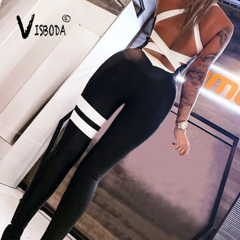 Women Sexy Bodycon Jumpsuit Fitness Bandage Backless Bodysuit 2019 Fashion Female Black Striped Workout Push Up Jumpsuit
Women Sexy Bodycon Jumpsuit Fitness Bandage Backless Bodysuit 2019 Fashion Female Black Striped Workout Push Up Jumpsuit
