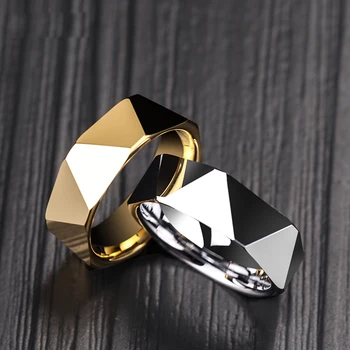 2019 Puck Style Multi-faceted 8mm Width Man's Tungsten Carbide Rings Silver/Gold Two Colors for Man's With Free Gift Box
2019 Puck Style Multi-faceted 8mm Width Man's Tungsten Carbide Rings Silver/Gold Two Colors for Man's With Free Gift Box