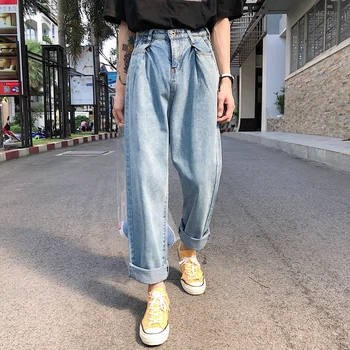 2019 Spring New Ins Port Wind Trousers Couple Denim Shop Owner Neutral Japanese Original Wide Pants Black / Blue S-XL
2019 Spring New Ins Port Wind Trousers Couple Denim Shop Owner Neutral Japanese Original Wide Pants Black / Blue S-XL