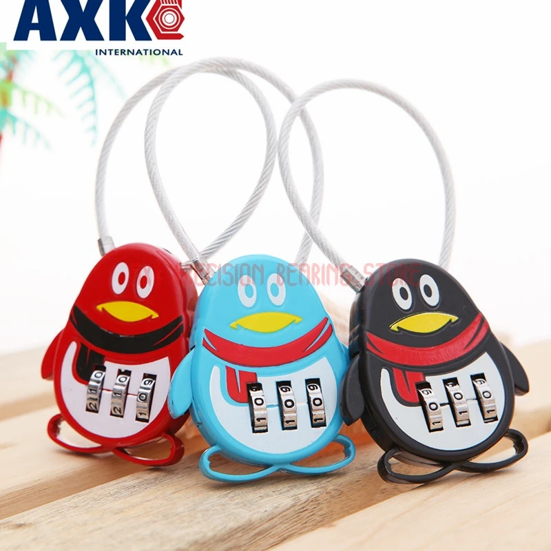 Cadeado Fechadura Digital Can Reset 3 Digit Combination Lock Travel Luggage Case Code Padlock Metal Cute Penguin Children Axk
Cadeado Fechadura Digital Can Reset 3 Digit Combination Lock Travel Luggage Case Code Padlock Metal Cute Penguin Children Axk