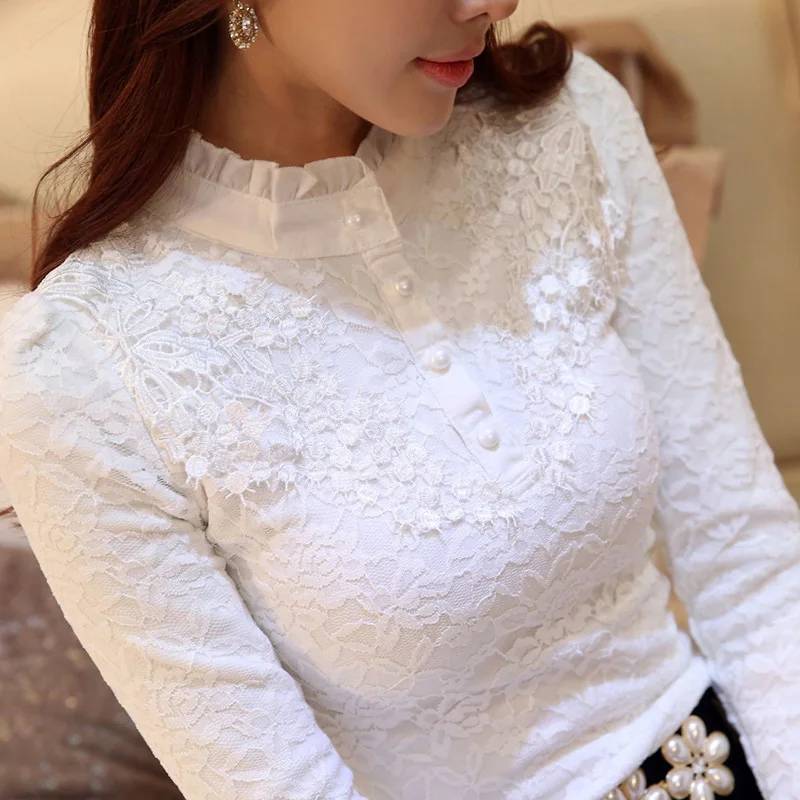 New Women Lace Embroidery Blouse Feminine Black Lace Primer Long Sleeves Shirt Plus Size 3XL Tops Blouse
New Women Lace Embroidery Blouse Feminine Black Lace Primer Long Sleeves Shirt Plus Size 3XL Tops Blouse