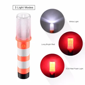 2 Pcs Magnetic Portable LED Emergency Roadside Flares Detachable Stand Beacon Safety Strobe Light Warning Signal Alert SOS Lamps
2 Pcs Magnetic Portable LED Emergency Roadside Flares Detachable Stand Beacon Safety Strobe Light Warning Signal Alert SOS Lamps