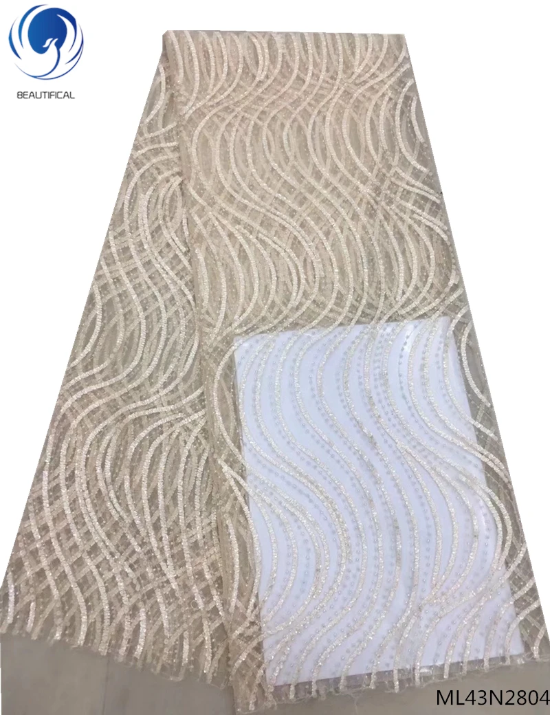 BEAUTIFICAL quality bead lace fabric african french tulle wedding 5 yards 2019 african net lace with beads ML43N28
BEAUTIFICAL quality bead lace fabric african french tulle wedding 5 yards 2019 african net lace with beads ML43N28