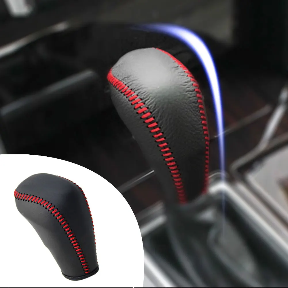 For Toyota REIZ 2013 2.5S Accessories Gear Head Covers Interior Styling PU Leather Hand-Stitched Shift Knob | Автомобили и