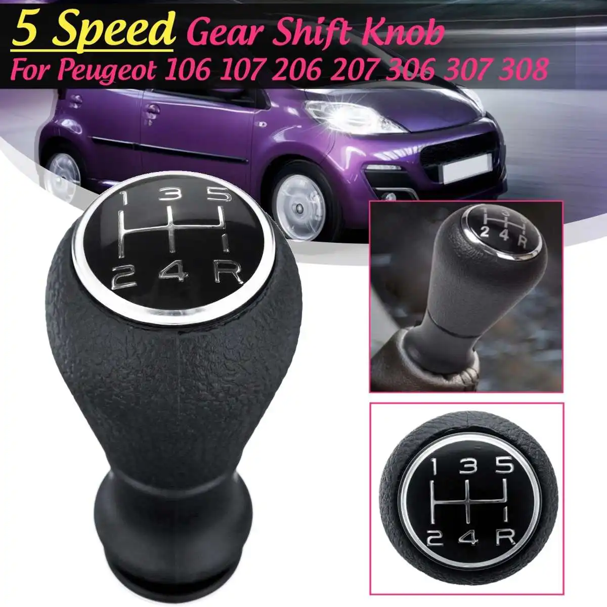 Gear Shift Knob Stick Gloss Black Cap for Peugeot 106 107 205 206 207 306 307 308 405 407 Boxer Expert Partner
Gear Shift Knob Stick Gloss Black Cap for Peugeot 106 107 205 206 207 306 307 308 405 407 Boxer Expert Partner