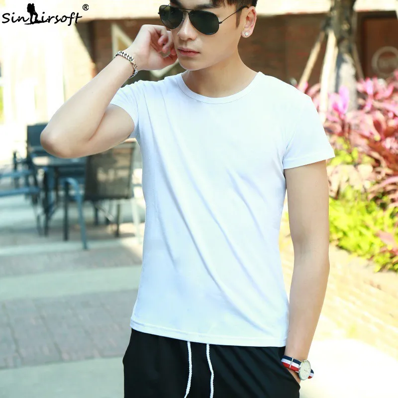 Men Fashion Casual O-neck T Shirt Short Sleeve White Elastic T- Shirts Comfortable Solid Design Summer Breathable Fitness Top
Men Fashion Casual O-neck T Shirt Short Sleeve White Elastic T- Shirts Comfortable Solid Design Summer Breathable Fitness Top