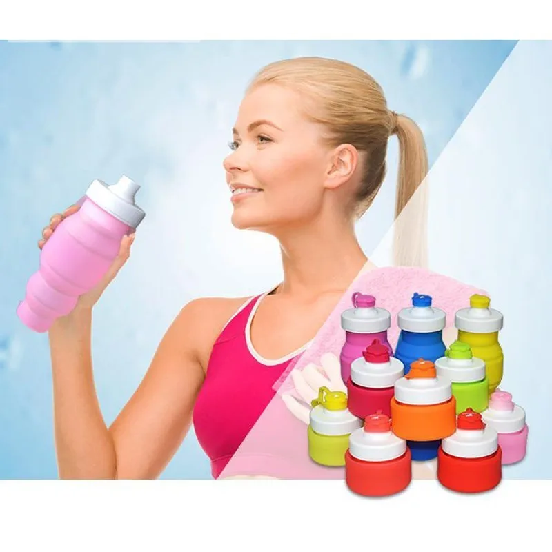 BPA Free Collapsible Silicone Water Bottle Portable Travel Cup Foldable Outdoor Hiking Sport Camping Drinking Bottles With Lid
BPA Free Collapsible Silicone Water Bottle Portable Travel Cup Foldable Outdoor Hiking Sport Camping Drinking Bottles With Lid
