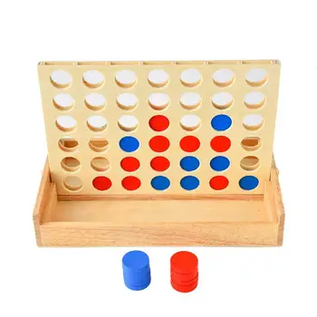 Parent-Child Interactive Educational Toys Rubber Wooden Boxed Multi-Color 4 Connect In A Row Intelligence Battle Game Chess
Parent-Child Interactive Educational Toys Rubber Wooden Boxed Multi-Color 4 Connect In A Row Intelligence Battle Game Chess