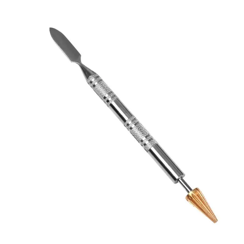 Dual-purpose 2 Brass Head Leather Edge Oil Gluing Dye Pen Applicator Speedy Paint Roller Craft Tool
Dual-purpose 2 Brass Head Leather Edge Oil Gluing Dye Pen Applicator Speedy Paint Roller Craft Tool