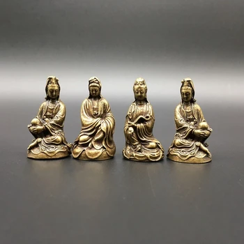 Chinese Copper Carved Pure Copper Buddha Statue Guan Yin Kwan-yin Bodhisattva Exquisite Small Statues
Chinese Copper Carved Pure Copper Buddha Statue Guan Yin Kwan-yin Bodhisattva Exquisite Small Statues