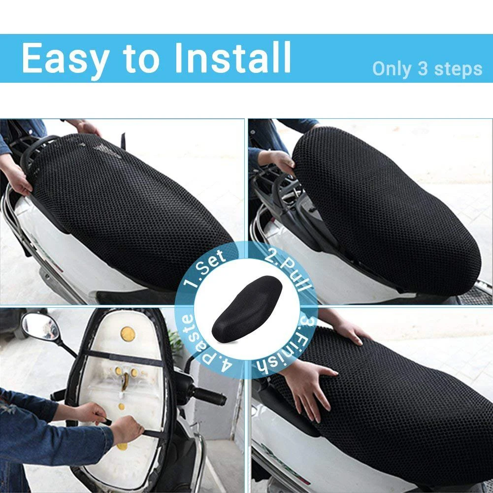 3D Waterproof Sun Block Cool Motorcycle Sunscreen Seat Cover Prevent Bask In Seat Scooter Sun Pad Cushion Protect
3D Waterproof Sun Block Cool Motorcycle Sunscreen Seat Cover Prevent Bask In Seat Scooter Sun Pad Cushion Protect