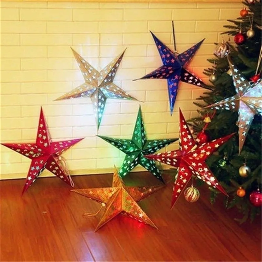 6PCS Christmas Decoration Toy Paper Star Ornaments Party Decorative Toy Ceiling Stereoscopic Laser Pentacle
6PCS Christmas Decoration Toy Paper Star Ornaments Party Decorative Toy Ceiling Stereoscopic Laser Pentacle